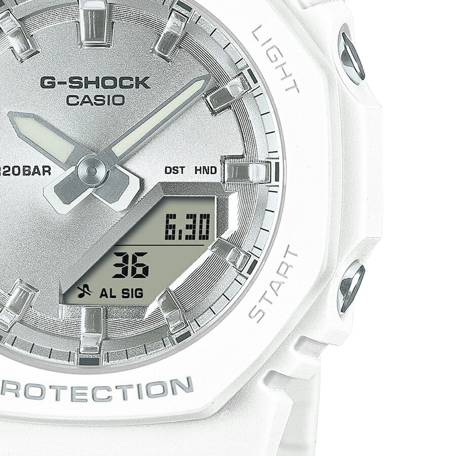 G-SHOCK コンパクトサイズ ビーチリゾート GMA-P2100VA-7AJF レディース 腕時計 電池式 アナデジ オクタゴン 樹脂バンド ホワイト 国内正規品 カシオ