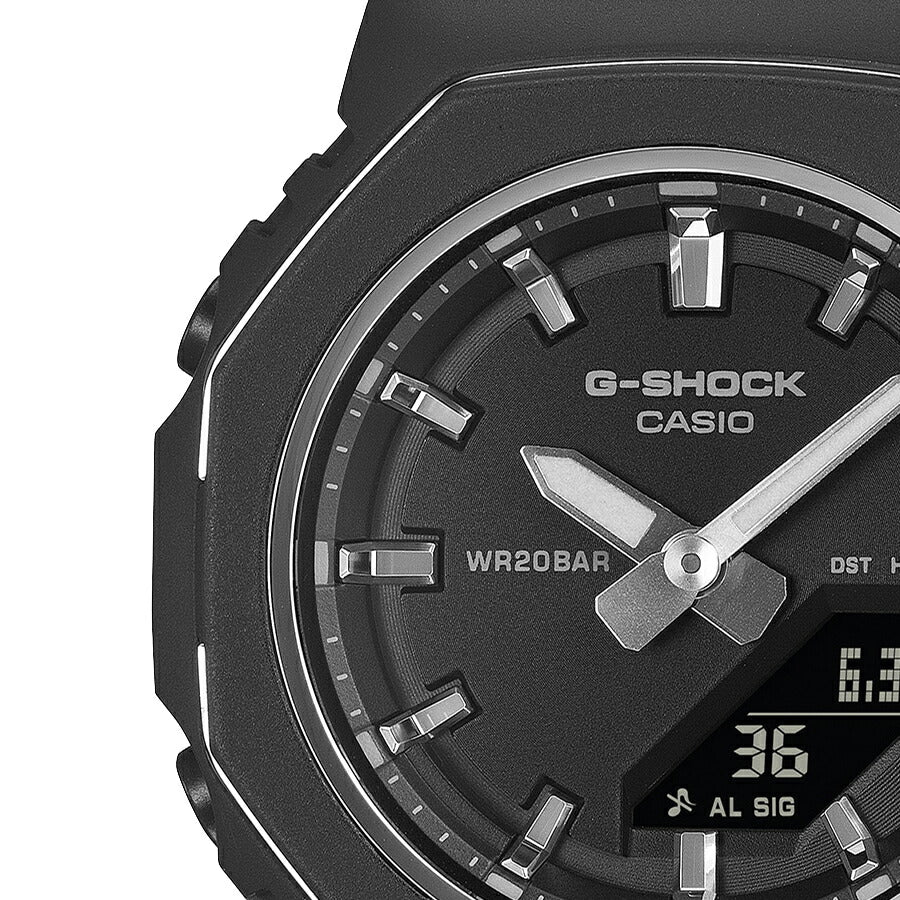 G-SHOCK プチサイズ メタリックベゼルリング GMA-P2110-1AJF レディース 電池式 アナデジ オクタゴン ブラック 反転液晶