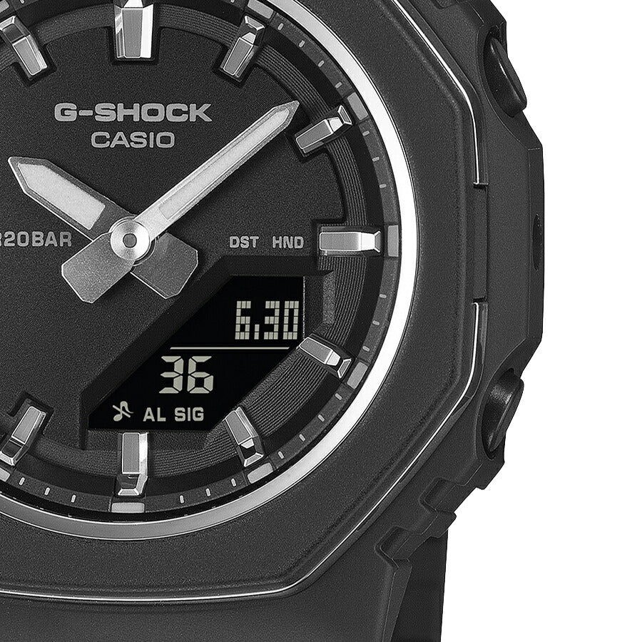 G-SHOCK プチサイズ メタリックベゼルリング GMA-P2110-1AJF レディース 電池式 アナデジ オクタゴン ブラック 反転液晶