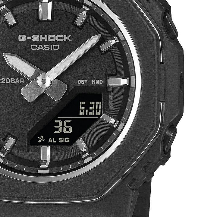 G-SHOCK プチサイズ メタリックベゼルリング GMA-P2110-1AJF レディース 電池式 アナデジ オクタゴン ブラック 反転液晶