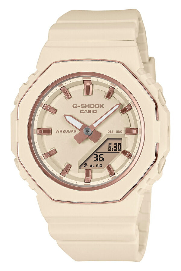 G-SHOCK ベージュ デジタル腕時計 10月10日発売》G-SHOCK プチサイズ メタリックベゼルリング GMA