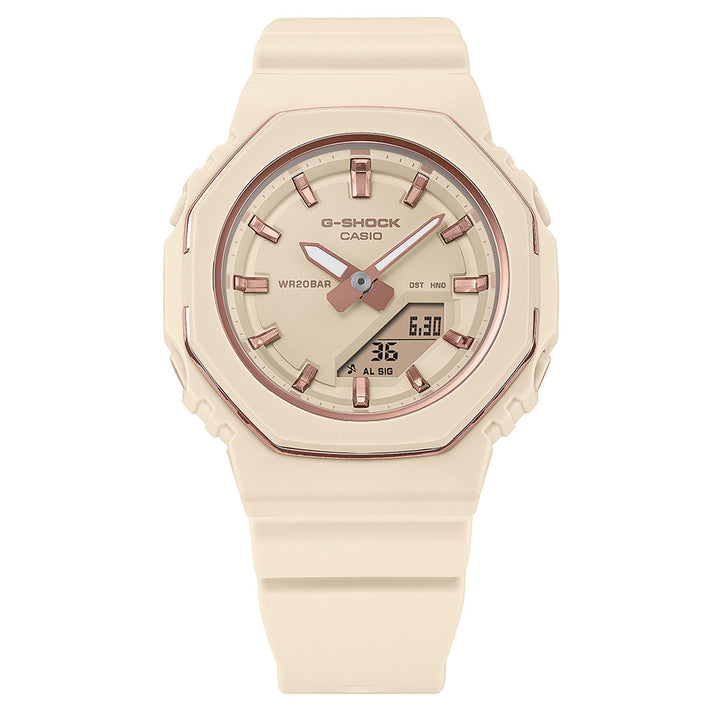 G-SHOCK プチサイズ メタリックベゼルリング GMA-P2110-4AJF レディース 電池式 アナデジ オクタゴン ベージュピンク
