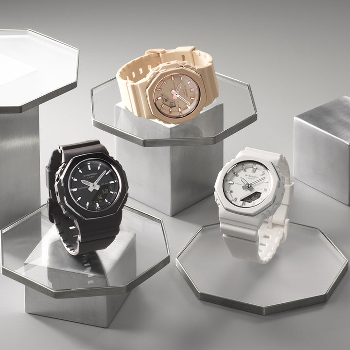 G-SHOCK プチサイズ メタリックベゼルリング GMA-P2110-4AJF レディース 電池式 アナデジ オクタゴン ベージュピンク