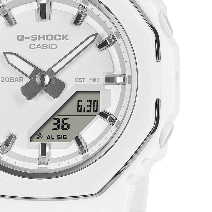 G-SHOCK プチサイズ メタリックベゼルリング GMA-P2110-7AJF レディース 電池式 アナデジ オクタゴン ホワイト
