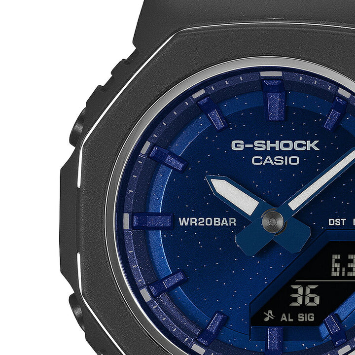 G-SHOCK プチサイズ メタリックベゼルリング ラピスラズリ GMA-P2110SC-2AJF レディース 電池式 アナデジ オクタゴン ネイビー 反転液晶