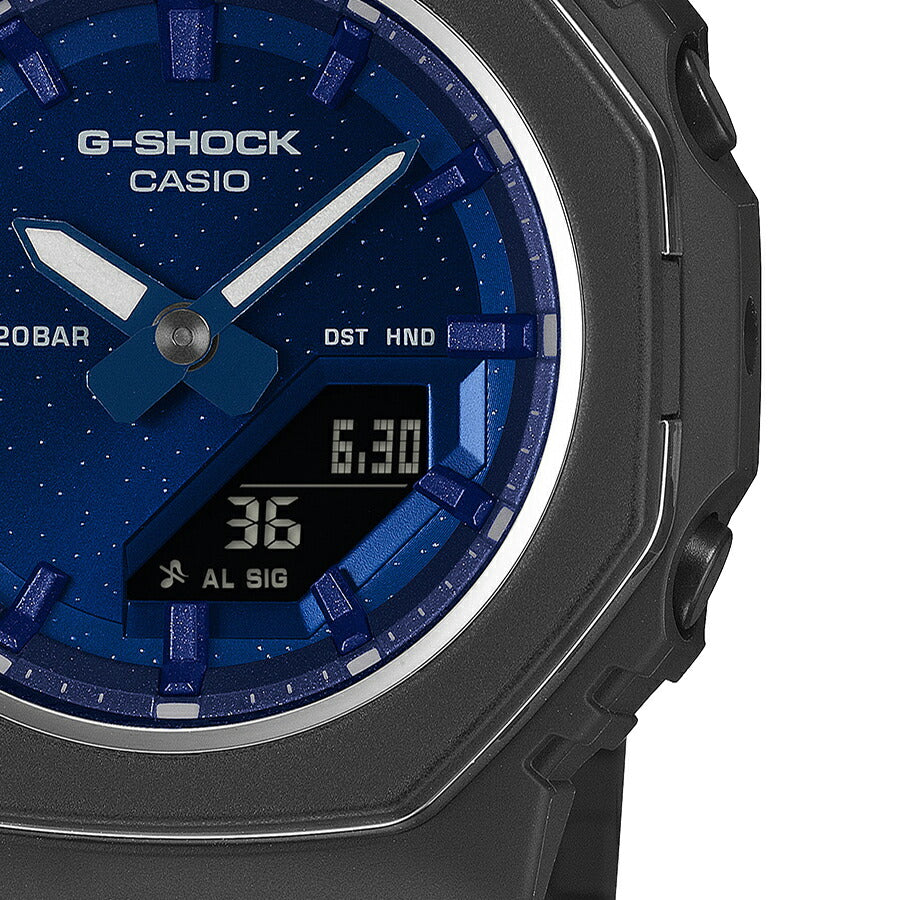 G-SHOCK プチサイズ メタリックベゼルリング ラピスラズリ GMA-P2110SC-2AJF レディース 電池式 アナデジ オクタゴン ネイビー 反転液晶