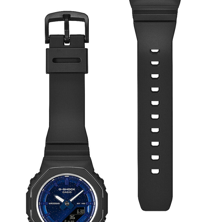 G-SHOCK プチサイズ メタリックベゼルリング ラピスラズリ GMA-P2110SC-2AJF レディース 電池式 アナデジ オクタゴン ネイビー 反転液晶