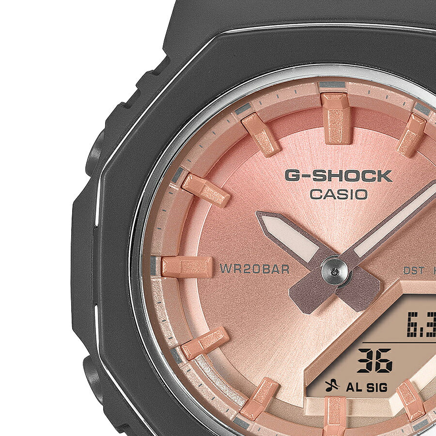 G-SHOCK プチサイズ メタリックベゼルリング ローズクォーツ GMA-P2110SC-4AJF レディース 電池式 アナデジ オクタゴン ピンク