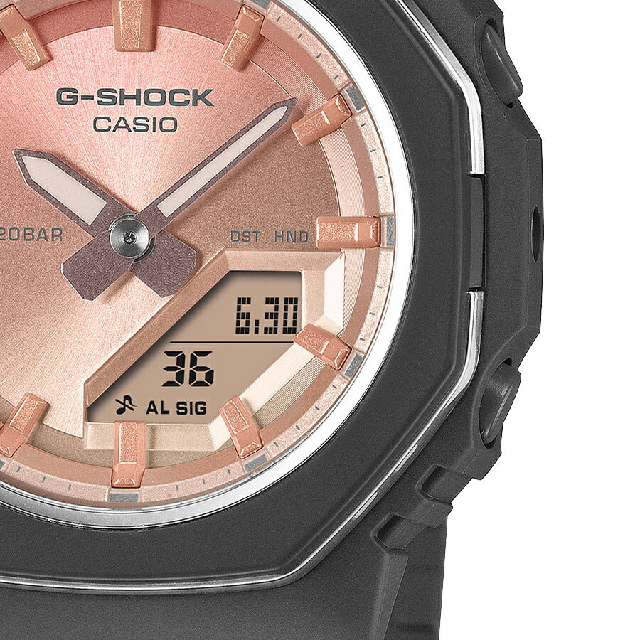 G-SHOCK プチサイズ メタリックベゼルリング ローズクォーツ GMA-P2110SC-4AJF レディース 電池式 アナデジ オクタゴン ピンク