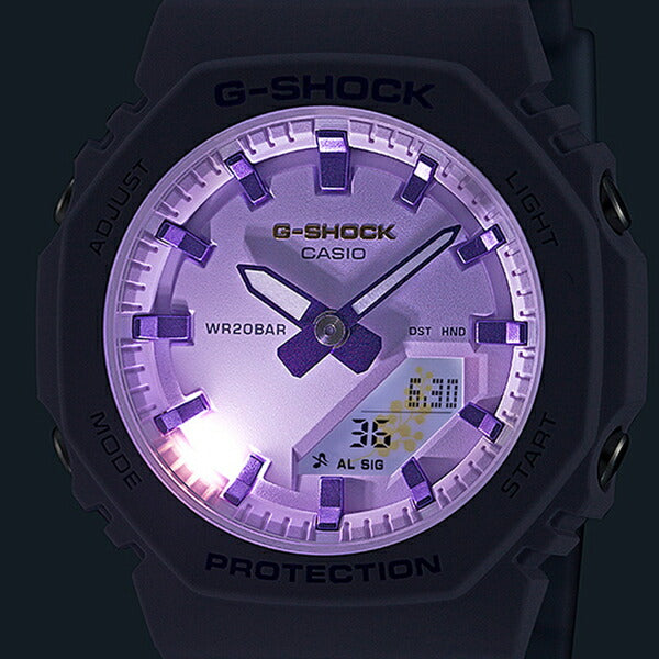 G-SHOCK プチサイズ 国際女性デー 記念モデル ミモザ GMA-P2125W-6AJR レディース 電池式 アナデジ オクタゴン 樹脂バンド パープル 国内正規品 カシオ