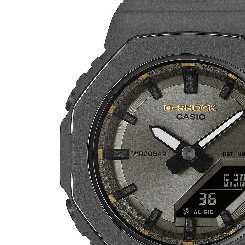 G-SHOCK プチサイズ 国際女性デー 記念モデル 2026 メタリックベゼルリング GMA-P2126W-8AJR レディース 電池式 アナデジ オクタゴン ダークグレー