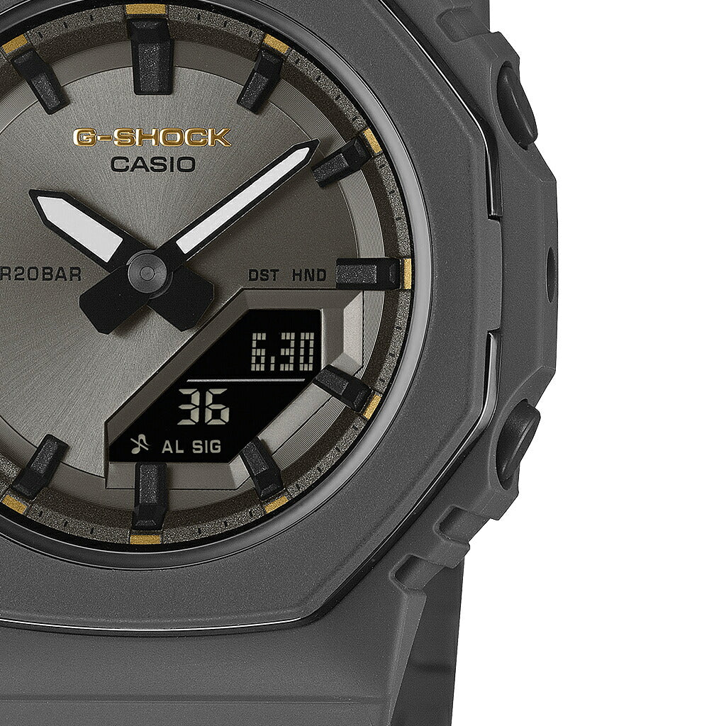 G-SHOCK プチサイズ 国際女性デー 記念モデル 2026 メタリックベゼルリング GMA-P2126W-8AJR レディース 電池式 アナデジ オクタゴン ダークグレー