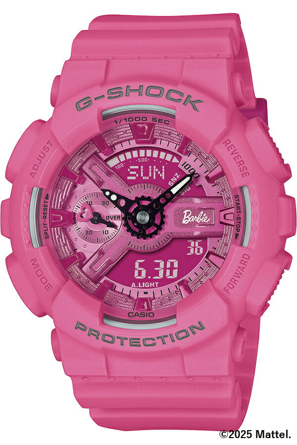 G-SHOCK Barbie コラボレーションモデル GMA-S110BE-4AJR メンズ レディース 腕時計 電池式 アナデジ ビッグケース 樹脂バンド ピンク 国内正規品 カシオ