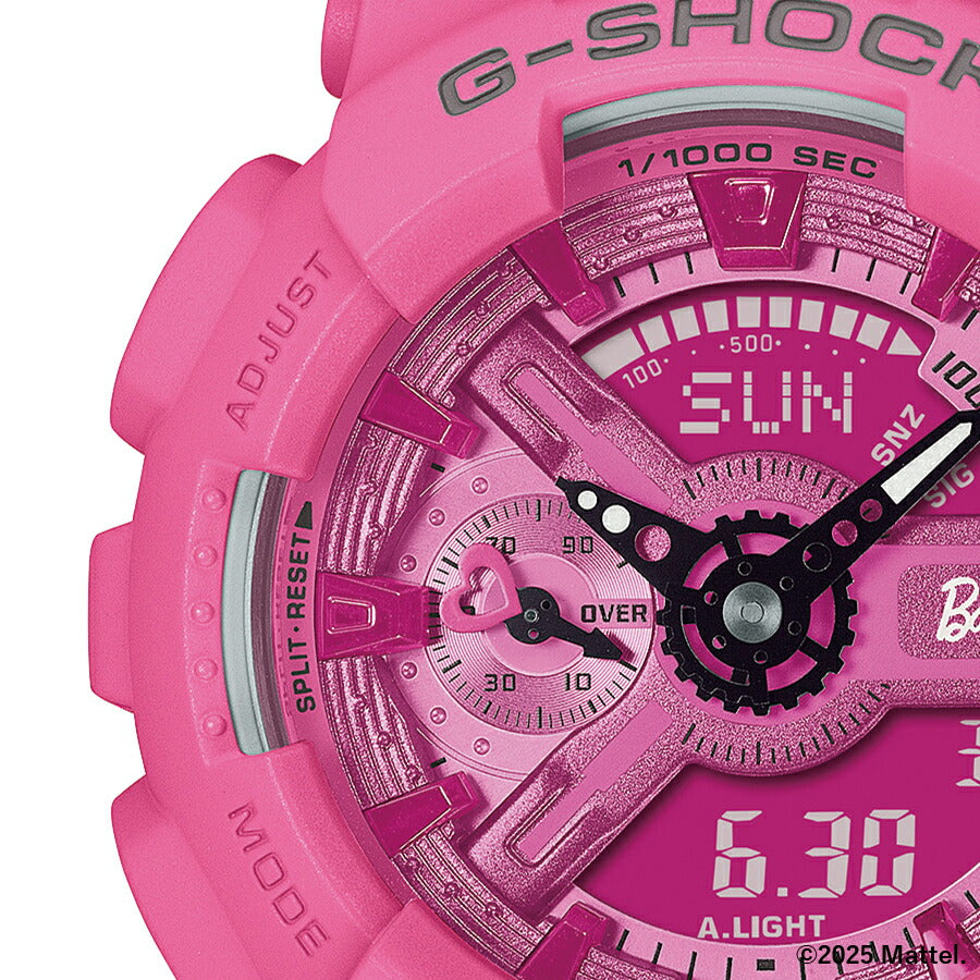 G-SHOCK Barbie コラボレーションモデル GMA-S110BE-4AJR メンズ レディース 腕時計 電池式 アナデジ ビッグケース 樹脂バンド ピンク 国内正規品 カシオ