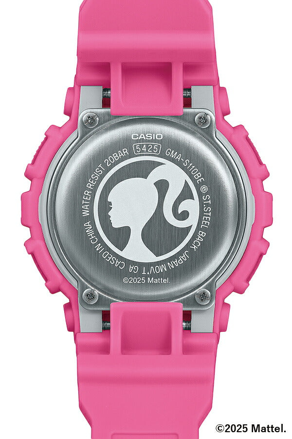 G-SHOCK Barbie コラボレーションモデル GMA-S110BE-4AJR メンズ レディース 腕時計 電池式 アナデジ ビッグケース 樹脂バンド ピンク 国内正規品 カシオ