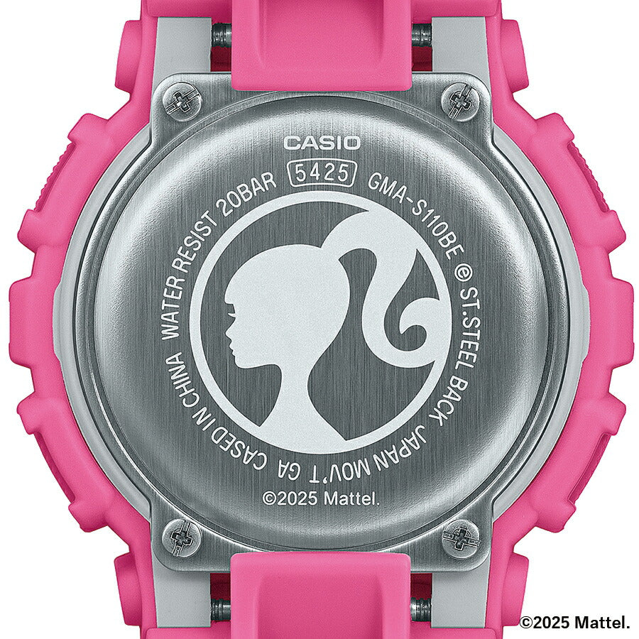 G-SHOCK Barbie コラボレーションモデル GMA-S110BE-4AJR メンズ レディース 腕時計 電池式 アナデジ ビッグケース 樹脂バンド ピンク 国内正規品 カシオ