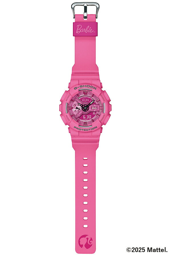 G-SHOCK Barbie コラボレーションモデル GMA-S110BE-4AJR メンズ レディース 腕時計 電池式 アナデジ ビッグケース 樹脂バンド ピンク 国内正規品 カシオ