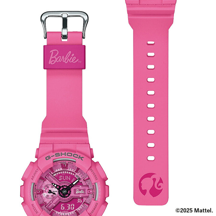 G-SHOCK Barbie コラボレーションモデル GMA-S110BE-4AJR メンズ レディース 腕時計 電池式 アナデジ ビッグケース 樹脂バンド ピンク 国内正規品 カシオ