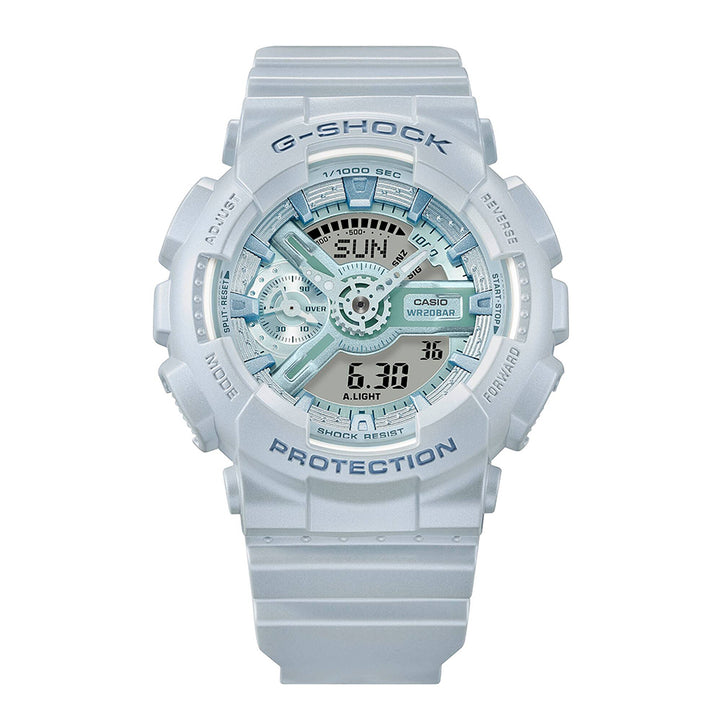 G-SHOCK ミッドサイズ シルキートーンカラーズ ブルー GMA-S110ST-2AJF メンズ レディース 腕時計 電池式 アナデジ 樹脂バンド 国内正規品 カシオ
