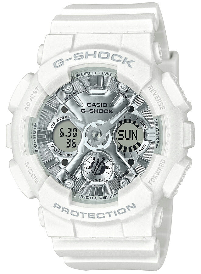 G-SHOCK ミッドサイズ ビーチリゾート GMA-S120VA-7AJF レディース 腕時計 電池式 アナデジ ビッグケース 樹脂バンド ホワイト 国内正規品 カシオ