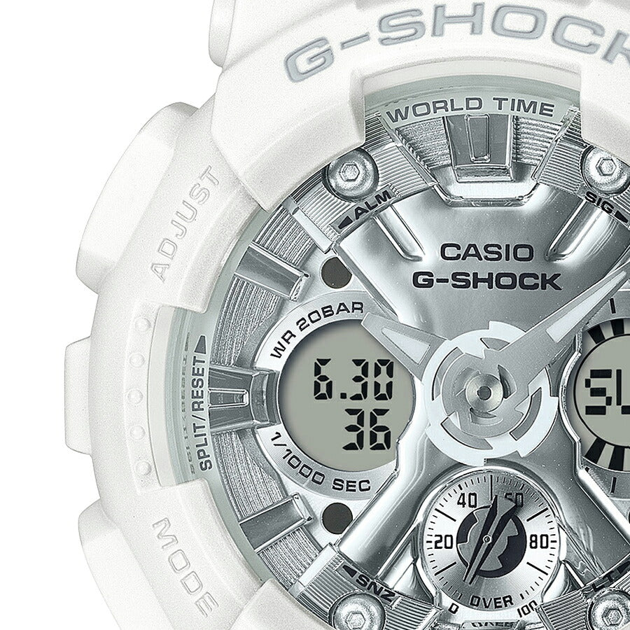 G-SHOCK ミッドサイズ ビーチリゾート GMA-S120VA-7AJF レディース 腕時計 電池式 アナデジ ビッグケース 樹脂バンド ホワイト 国内正規品 カシオ