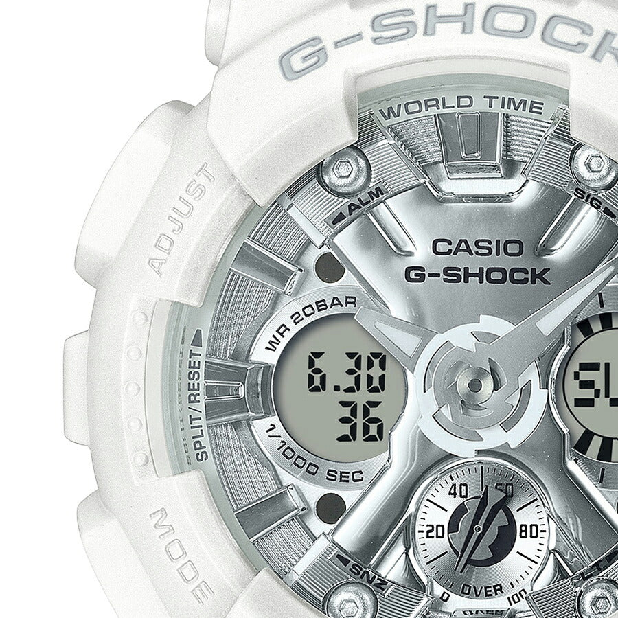 G-SHOCK ミッドサイズ ビーチリゾート GMA-S120VA-7AJF レディース 電池式 アナデジ ビッグケース 樹脂バンド ホワイト