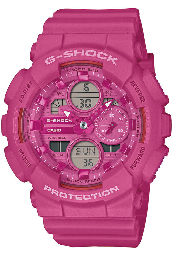 G-SHOCK ミッドサイズ パワーピンク GMA-S140PP-4AJF メンズ レディース 腕時計 電池式 アナデジ ビッグケース 樹脂バンド 国内正規品 カシオ