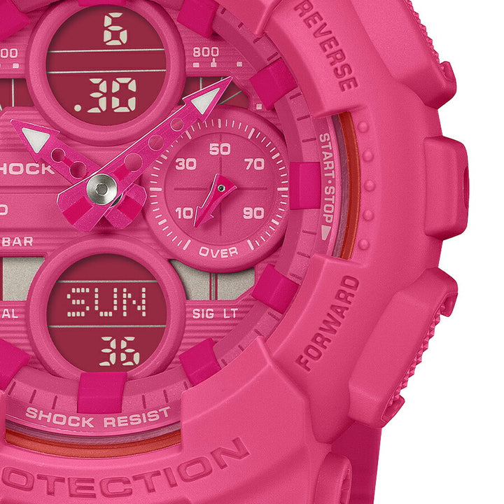 G-SHOCK ミッドサイズ ピンクリボン活動支援モデル 2025 GMA-S145PK-4AJR メンズ レディース 電池式 アナデジ ビッグケース