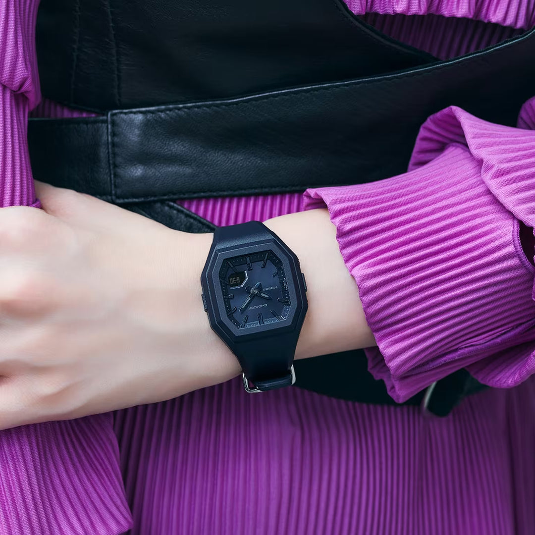 G-SHOCK 小型ケースモデル GMA-S160-2BJF レディース 電池式 アナデジ 樹脂バンド ネイビー