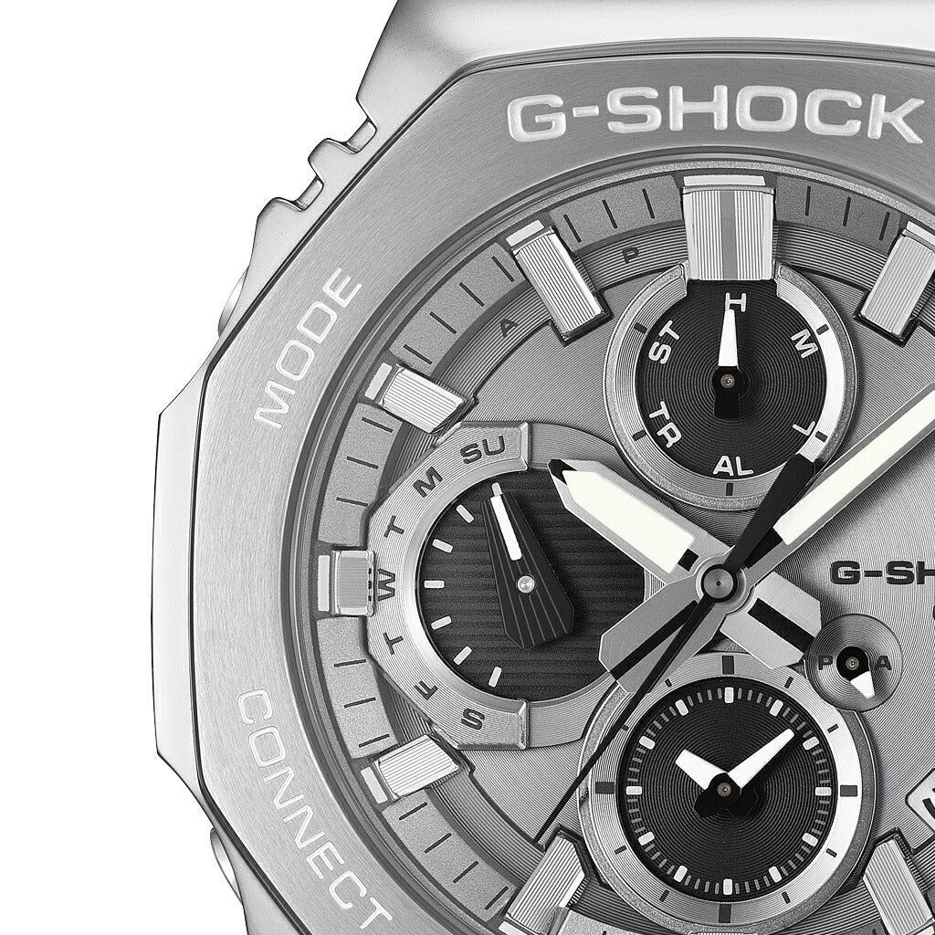 G-SHOCK フルメタル デュアルタイム クロノグラフ GMC-B2100ADS-1AJF メンズ ソーラー Bluetooth アナログ オクタゴン メタルバンド 日本製