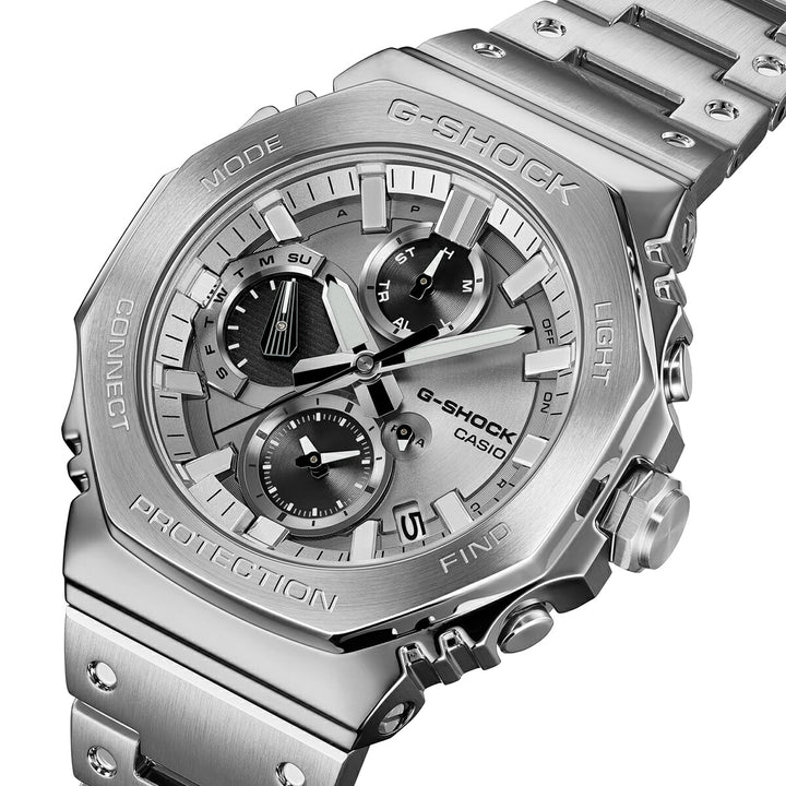 G-SHOCK フルメタル デュアルタイム クロノグラフ GMC-B2100ADS-1AJF メンズ ソーラー Bluetooth アナログ オクタゴン メタルバンド 日本製