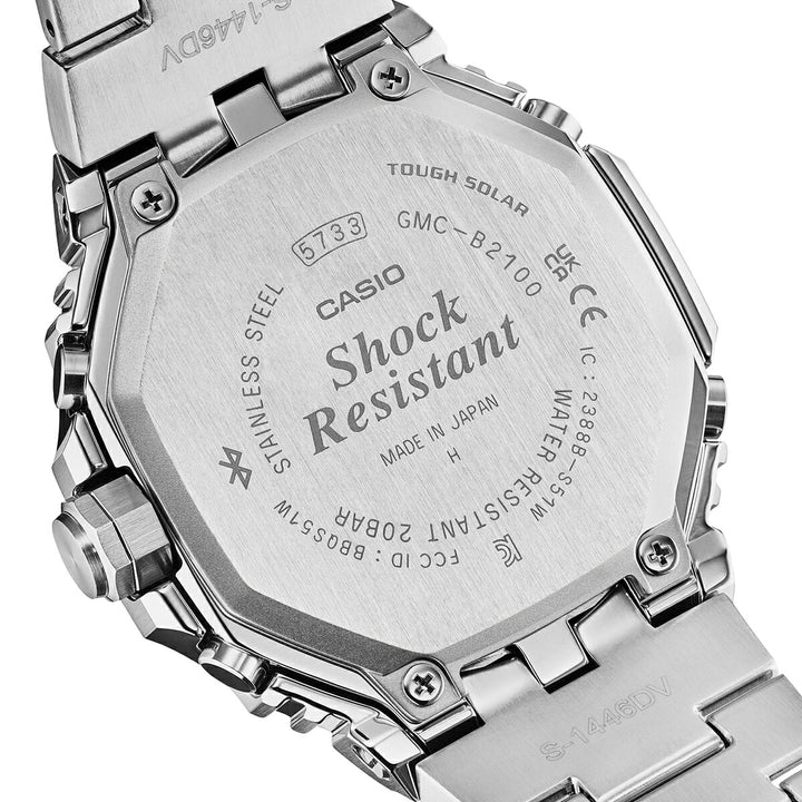 G-SHOCK フルメタル デュアルタイム クロノグラフ GMC-B2100ADS-1AJF メンズ ソーラー Bluetooth アナログ オクタゴン メタルバンド 日本製