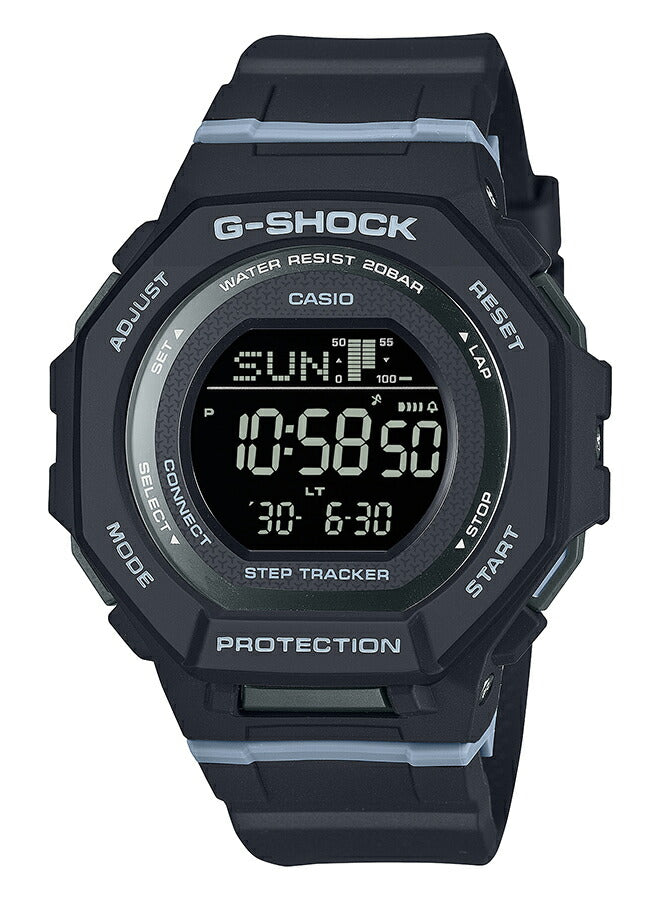 G-SHOCK ミッドサイズ GMD-B300シリーズ GMD-B300-1JF メンズ レディース 腕時計 電池式 Bluetooth デジタル 樹脂バンド ブラック 反転液晶 国内正規品 カシオ