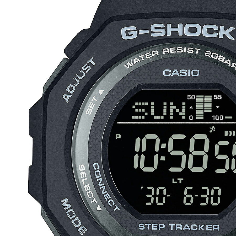 G-SHOCK ミッドサイズ GMD-B300シリーズ GMD-B300-1JF メンズ レディース 腕時計 電池式 Bluetooth デジタル 樹脂バンド ブラック 反転液晶 国内正規品 カシオ