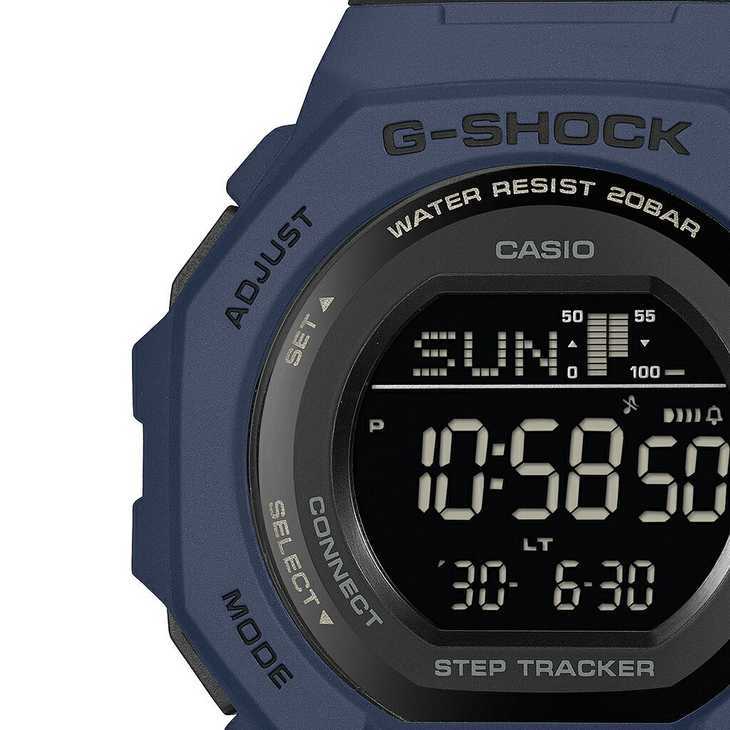 G-SHOCK ミッドサイズ GMD-B300シリーズ GMD-B300-2JF メンズ レディース 電池式 Bluetooth デジタル 樹脂バンド ネイビー 反転液晶