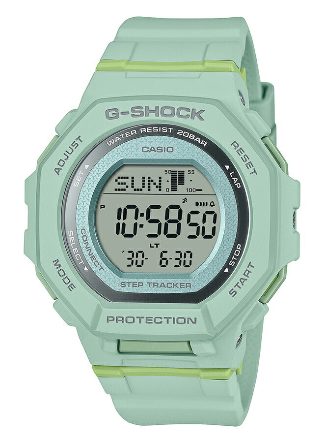 G-SHOCK ミッドサイズ GMD-B300シリーズ GMD-B300-3JF メンズ レディース 腕時計 電池式 Bluetooth デジタル 樹脂バンド グリーン 国内正規品 カシオ