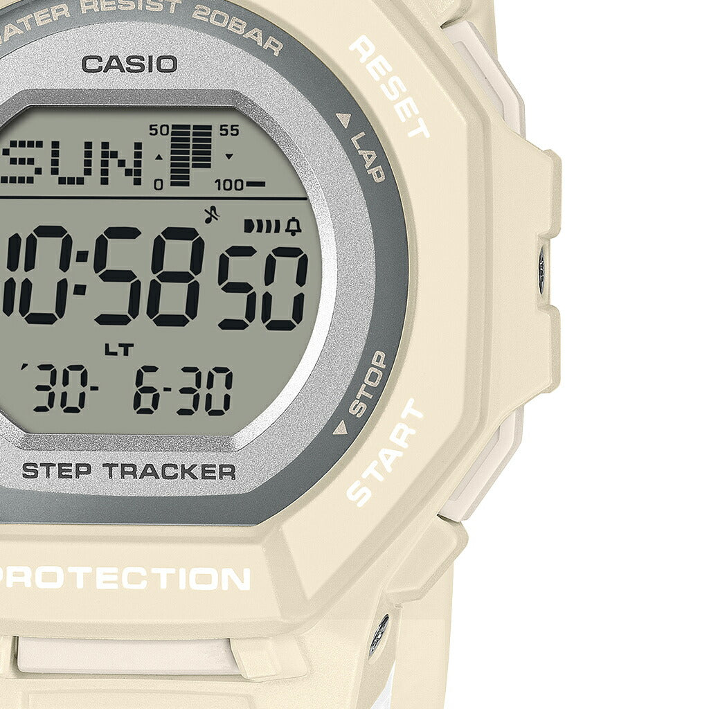 G-SHOCK ミッドサイズ GMD-B300シリーズ GMD-B300-7JF メンズ レディース 電池式 Bluetooth デジタル 樹脂バンド ホワイト