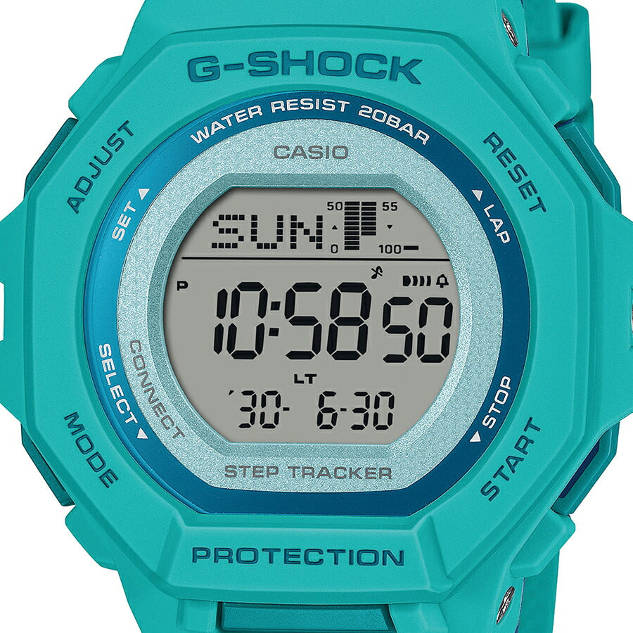 G-SHOCK ミッドサイズ スポーツカラー GMD-B300SC-2JF メンズ レディース 腕時計 電池式 Bluetooth デジタル 樹脂バンド ターコイズ 国内正規品 カシオ