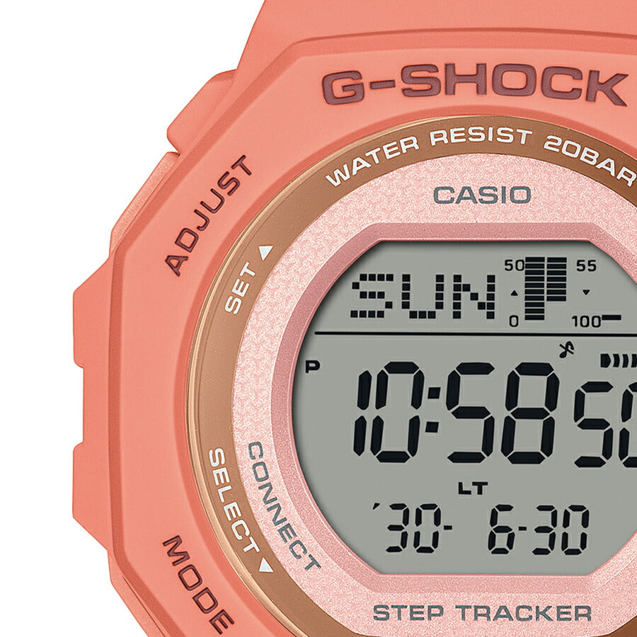 G-SHOCK ミッドサイズ スポーツカラー GMD-B300SC-4JF メンズ レディース 腕時計 電池式 Bluetooth デジタル 樹脂バンド コーラルオレンジ 国内正規品 カシオ