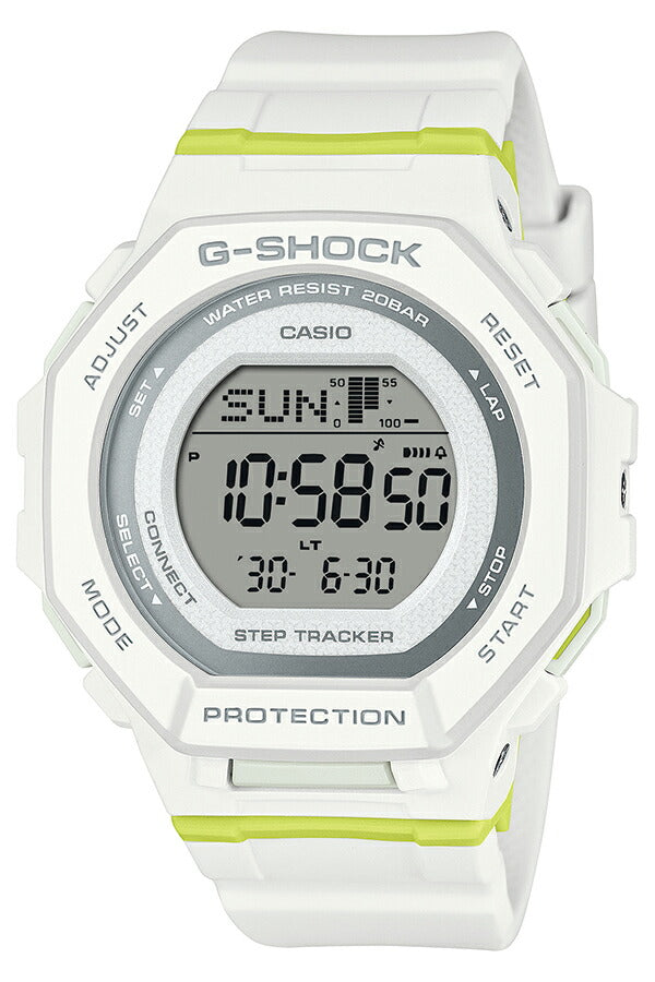 G-SHOCK ミッドサイズ スポーツカラー GMD-B300SC-7JF メンズ レディース 腕時計 電池式 Bluetooth デジタル 樹脂バンド ホワイト 国内正規品 カシオ