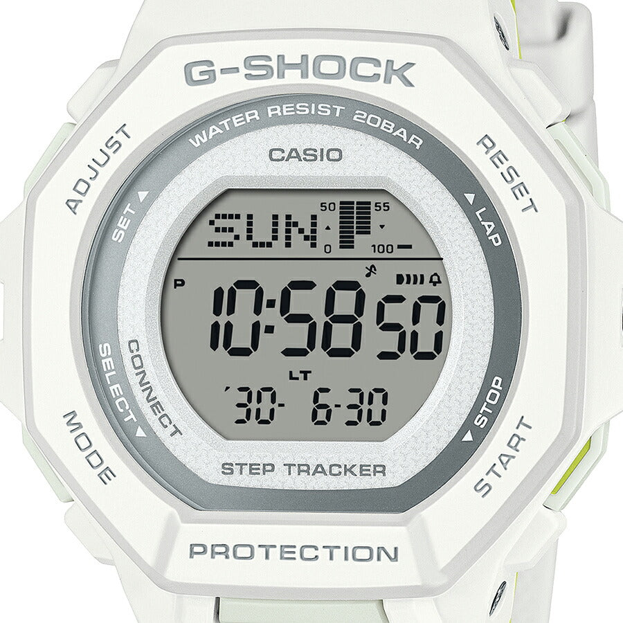 G-SHOCK ミッドサイズ スポーツカラー GMD-B300SC-7JF メンズ レディース 腕時計 電池式 Bluetooth デジタル 樹脂バンド ホワイト 国内正規品 カシオ