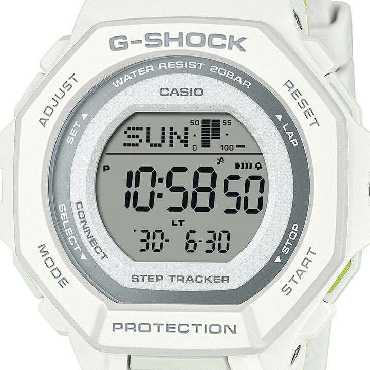 G-SHOCK ミッドサイズ スポーツカラー GMD-B300SC-7JF メンズ レディース 腕時計 電池式 Bluetooth デジタル 樹脂バンド ホワイト 国内正規品 カシオ