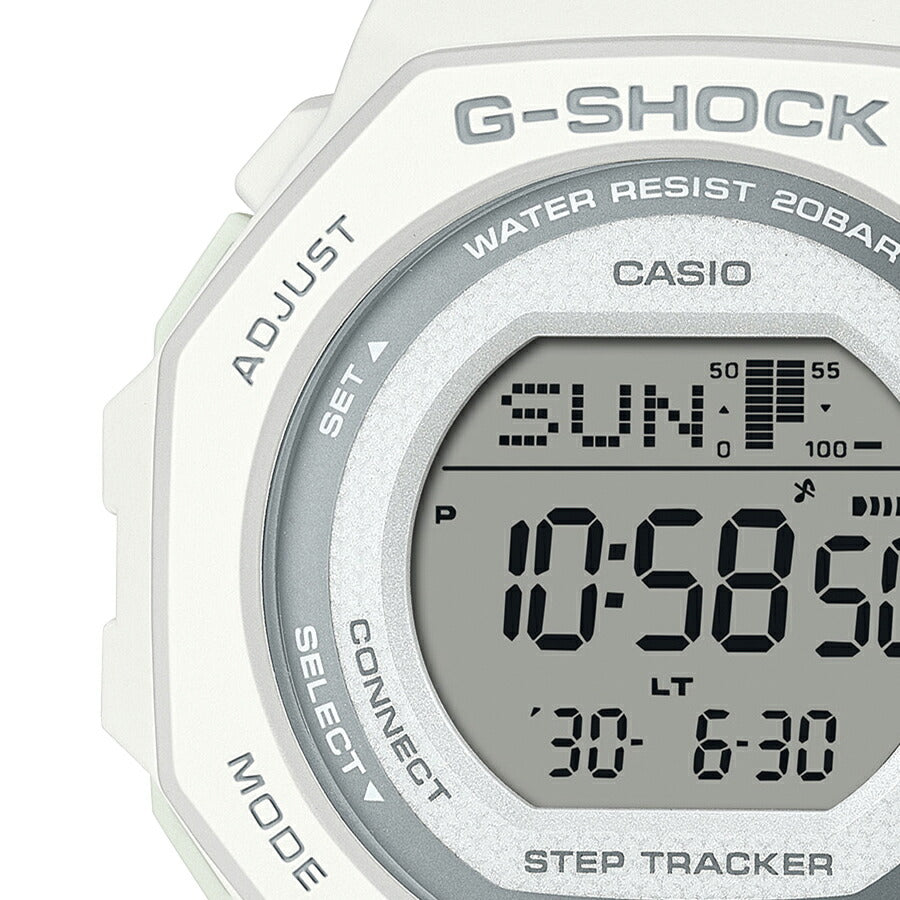 G-SHOCK ミッドサイズ スポーツカラー GMD-B300SC-7JF メンズ レディース 腕時計 電池式 Bluetooth デジタル 樹脂バンド ホワイト 国内正規品 カシオ