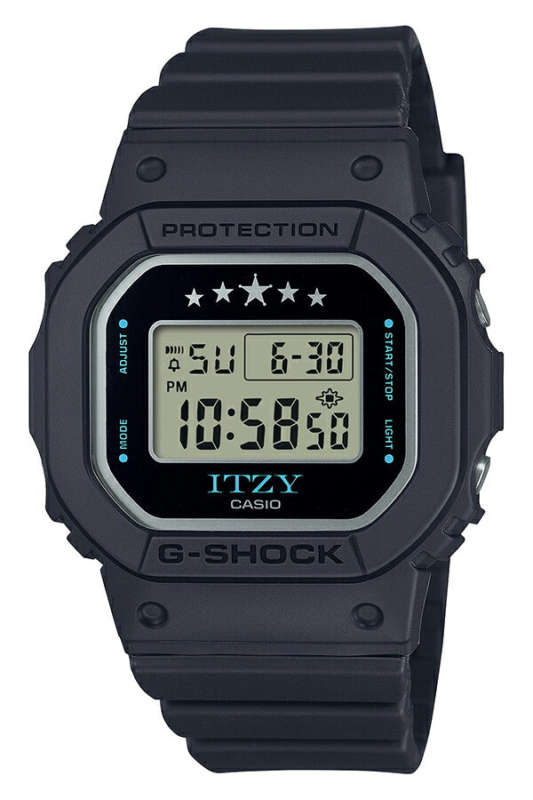 G-SHOCK ミッドサイズ ITZY コラボレーションモデル GMD-S5610IT-1JR メンズ レディース 腕時計 電池式 スクエア デジタル 樹脂バンド ブラック 国内正規品 カシオ