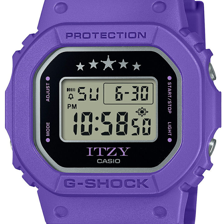 G-SHOCK ミッドサイズ ITZY コラボレーションモデル GMD-S5610IT-6JR メンズ レディース 腕時計 電池式 スクエア デジタル 樹脂バンド パープル 国内正規品 カシオ