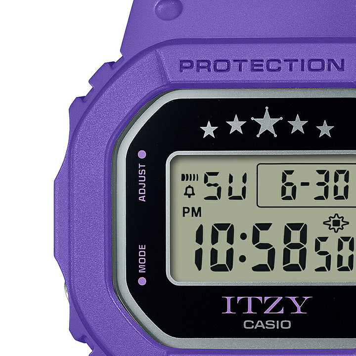 G-SHOCK ミッドサイズ ITZY コラボレーションモデル GMD-S5610IT-6JR メンズ レディース 腕時計 電池式 スクエア デジタル 樹脂バンド パープル 国内正規品 カシオ