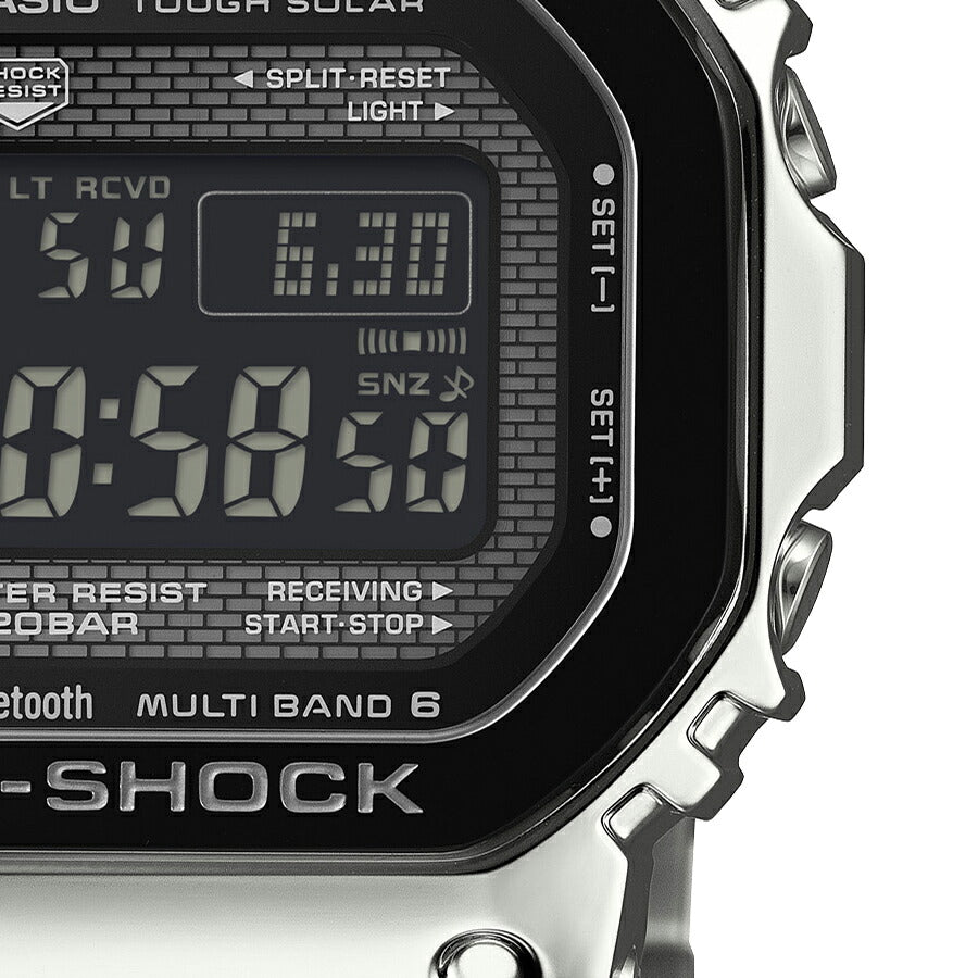 G-SHOCK フルメタル ブラックベゼル GMW-B5000BT-1JF メンズ 電波ソーラー Bluetooth デジタル スクエア 反転液晶 日本製
