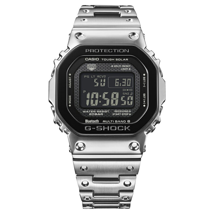 G-SHOCK フルメタル ブラックベゼル GMW-B5000BT-1JF メンズ 電波ソーラー Bluetooth デジタル スクエア 反転液晶 日本製