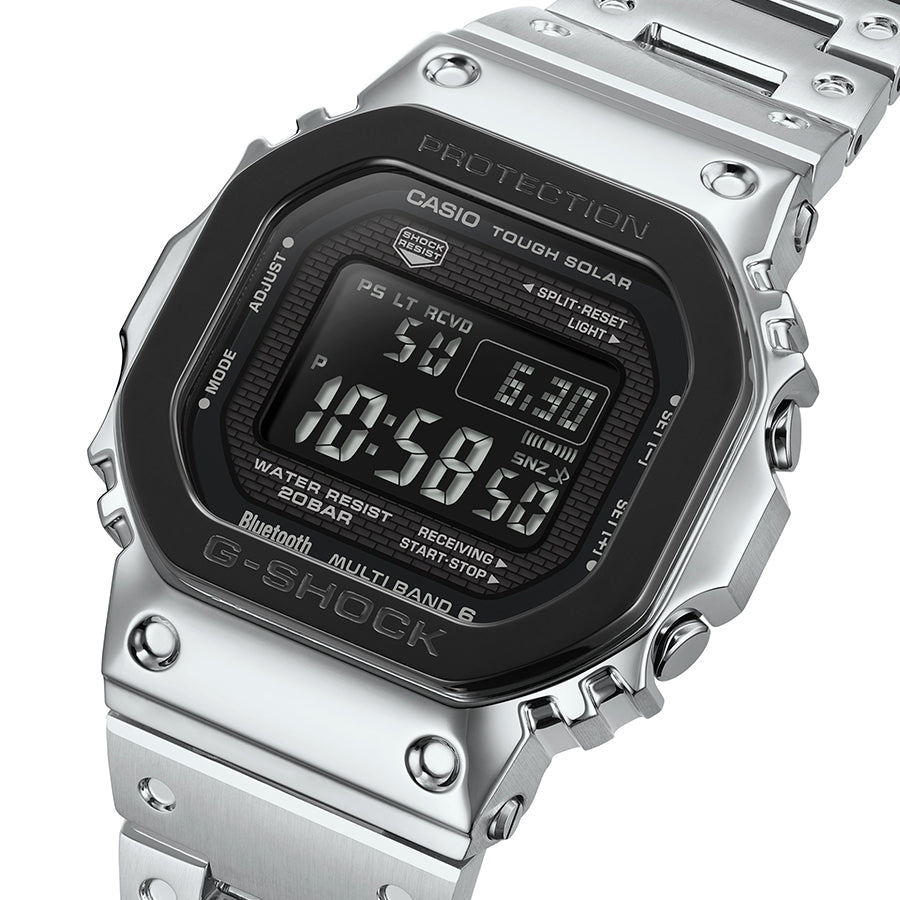 G-SHOCK フルメタル ブラックベゼル GMW-B5000BT-1JF メンズ 電波ソーラー Bluetooth デジタル スクエア 反転液晶 日本製