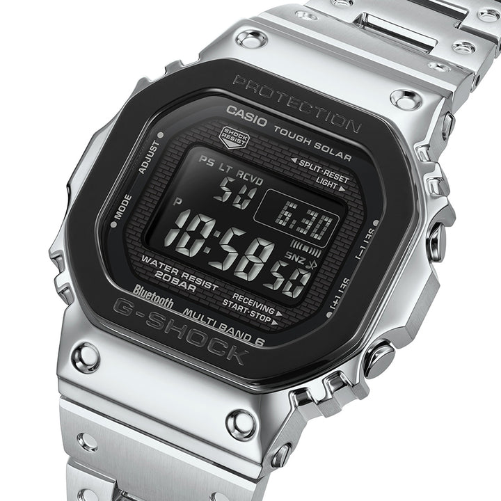 G-SHOCK フルメタル ブラックベゼル GMW-B5000BT-1JF メンズ 電波ソーラー Bluetooth デジタル スクエア 反転液晶 日本製